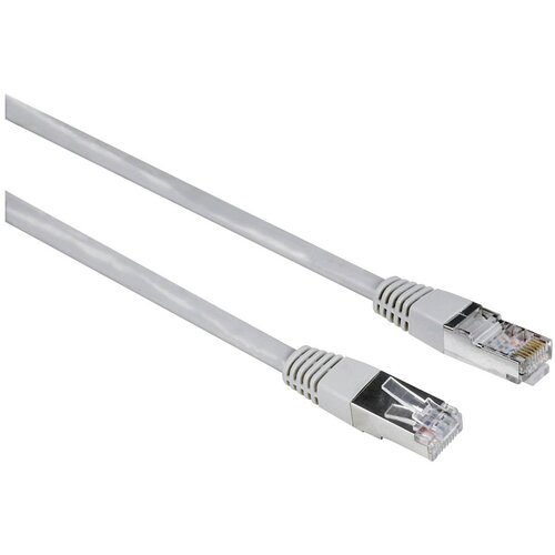 Hama 00200921 RJ45 omrežni kabel\, Patch kabel CAT 5e F/UTP 30.00 m siva PVC pla&scaron;č\, zviti pari 1 kos, (20415511) Cene