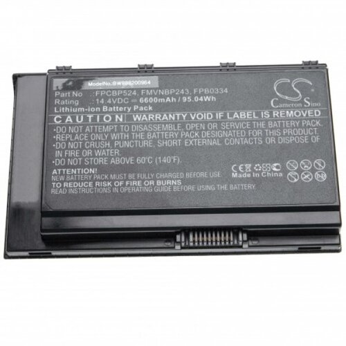 VHBW Baterija za Fujitsu Siemens Celsius H980, 6600 mAh Slike