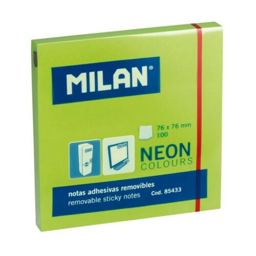 MILAN samolepljivi blokcic green 76x76mm 100 ( MLN85433 ) Slike