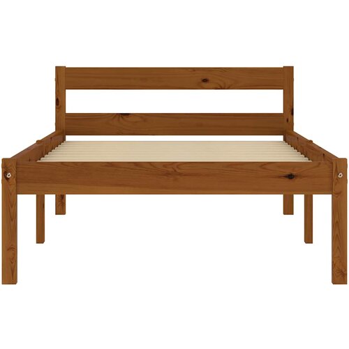  Okvir za krevet od masivne borovine boja meda 100 x 200 cm Slike