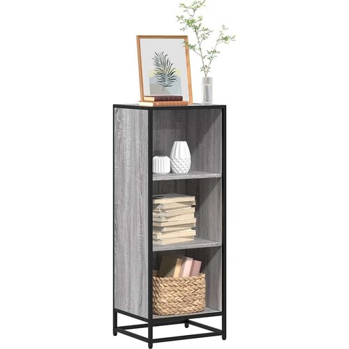 VidaXL Ormar za knjige sivi sonoma 40x35x107,5 cm izrađeno drvo Slike