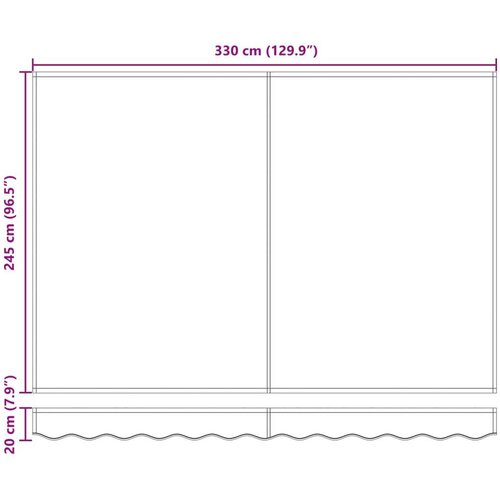  Električna retraktabilna tenda Žuta i bijela 3 5 x 2 5 m - Žuta i bijela Bijeli 3 5 x 2 5 m Slike