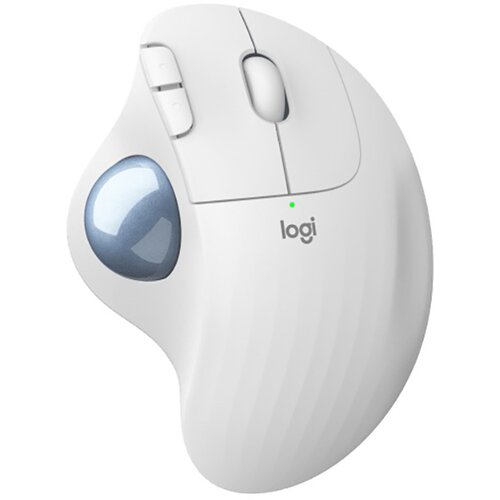 Logitech ERGO M575S bežični trackball mi&amp;scaron;, off-white sa plavom kuglicom Slike