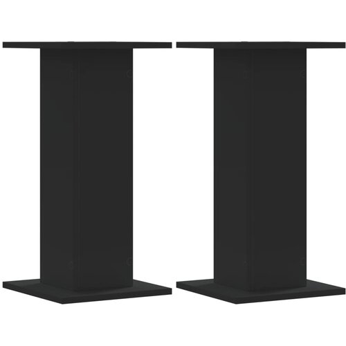 VidaXL Stojalo za rastline 2 kosa črno 30x30x60 cm inženirski les, (21366343) Slike