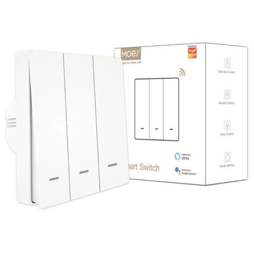 smart+ ZIGBEE PAMETNI PREKIDAC EU SA 3 PREKIDACA BELI ZS-B-EU3-WH-MS Cene
