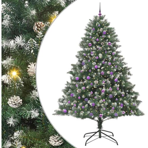 vidaXL Umestno božično drevo med 300 LED Zelena 160 x 160 x 240 cm, (5000068163) Cene