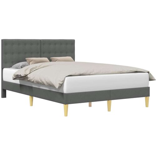  Okvir za krevet Tamnosiva 140 x 200 cm Tkanina - Tamnosiva 140 x 200 cm Slike