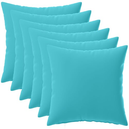  Presvlaka za jastuk 6 pcs HEERLEN Tirkizna 30 x 30 cm Poliester Cene