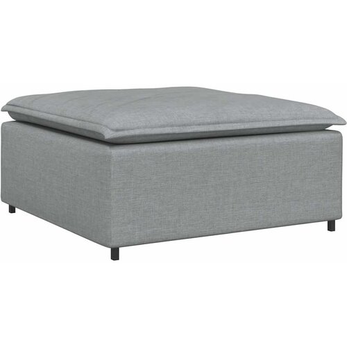  Modularna sofa s tabureom i jastucima svijetlo siva Slike