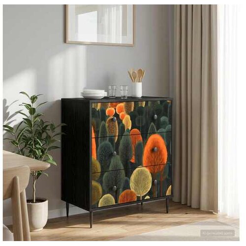 vidaXL Komoda ZAANDAM Print &scaron;ume 66 x 36 5 x 76 cm Konstruirano drvo - Print &scaron;ume Cijene