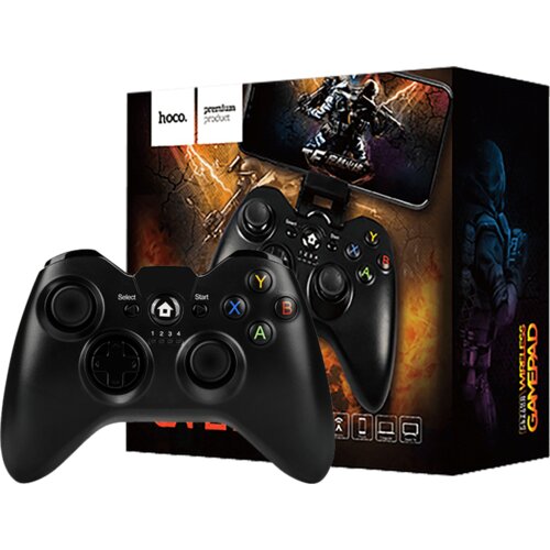 Hoco. Bežični gamepad za mobitel Flying Dragon Wireless gamepad, Bluetooth, Crni Slike