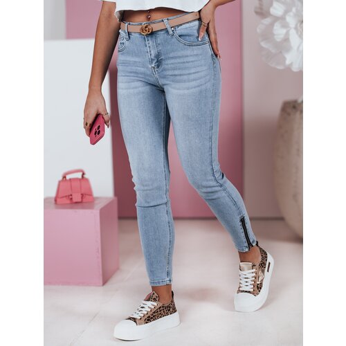 DStreet Spodnie damskie jeansowe skinny średni stan ZIPSTYLE Cene