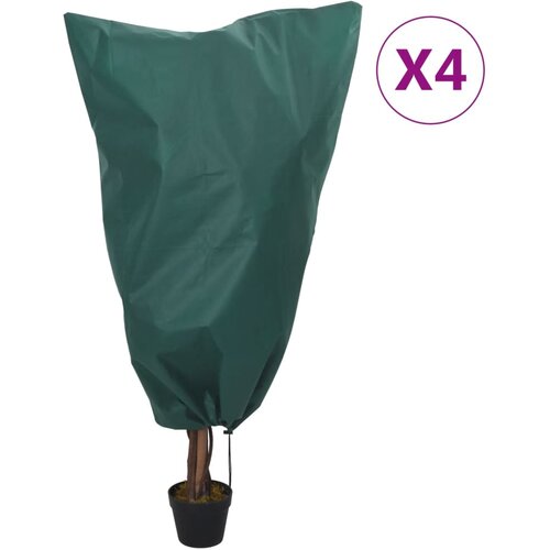 vidaXL Navlake od flisa za biljke s vezicom 4 kom 70 g/m² 0 8 x 1 m Cijene