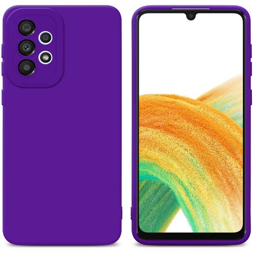 Cadorabo Ohi&scaron;je, združljiv s Samsungom v tekoči temno vijolični barvi - za&scaron;čitni pokrov iz fleksibilnega silikona TPU, (20596092) Cene