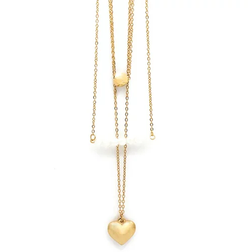 Fenzy verižica z obeskom v obliki srca, zlate barve
