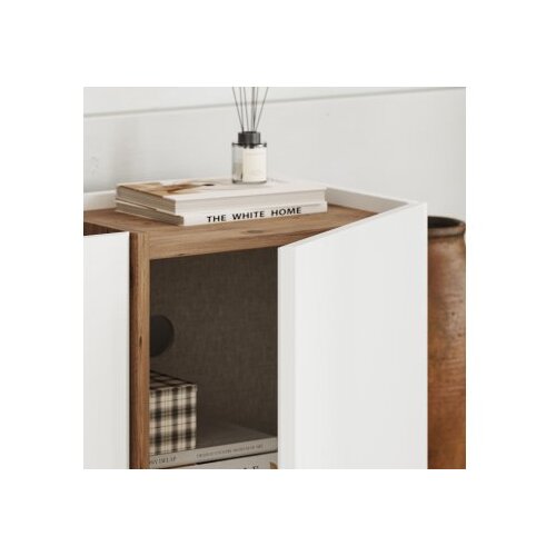 Hanah home TV ormarić, 180x46x35cm, bijela Slike