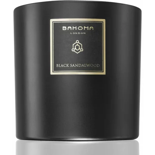 Bahoma London Obsidian Black Collection Black Sandalwood mirisna svijeća 620 g