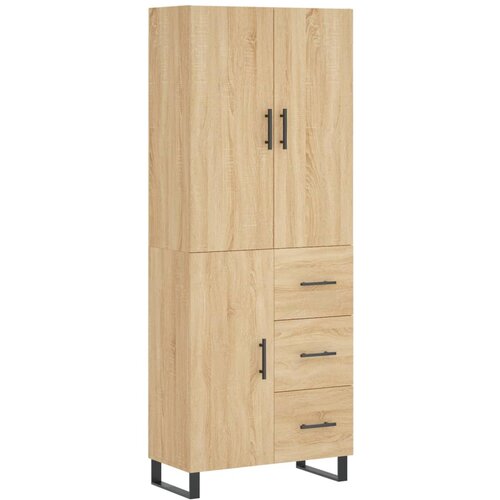  Visoka komoda hrasta sonome 69,5x34x180cm od konstruiranog drva Slike