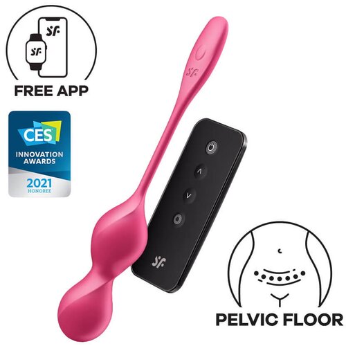 Satisfyer Love Birds 2 - pametna, vibrirajuća lopta gejše (ružičasta) Cijene