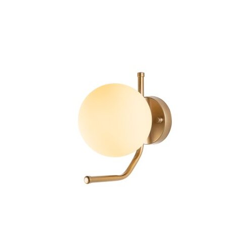 Opviq vall lamp zidna zlatno - bela lampa faruk 13726 Slike