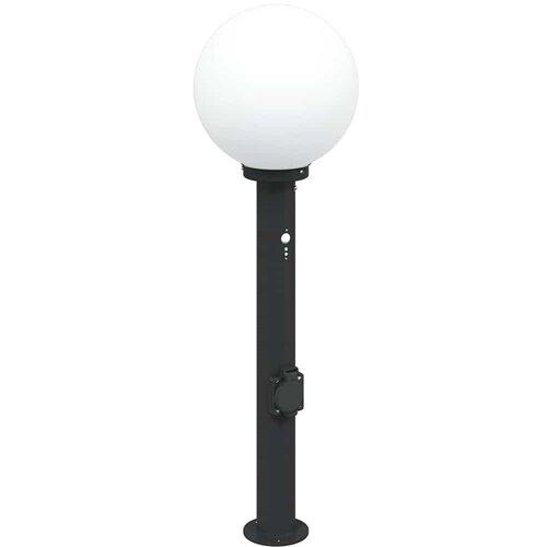 vidaXL Stupić sa senzorom i utičnicom 80 cm Crna IP44 Cene
