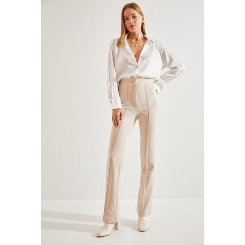 Bianco Lucci Women's Chimali Palazzo Scuba Fabric Trousers Cene