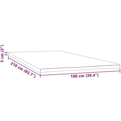 VidaXL Nadvložek 100x210x5 cm Slike
