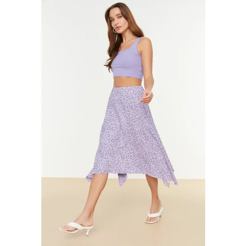 Trendyol Skirt - Purple - Midi