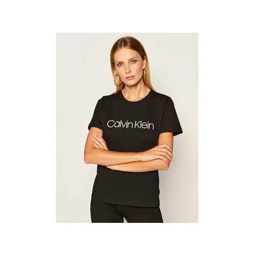 Calvin Klein Majica Core Logo K20K202142 Črna Regular Fit