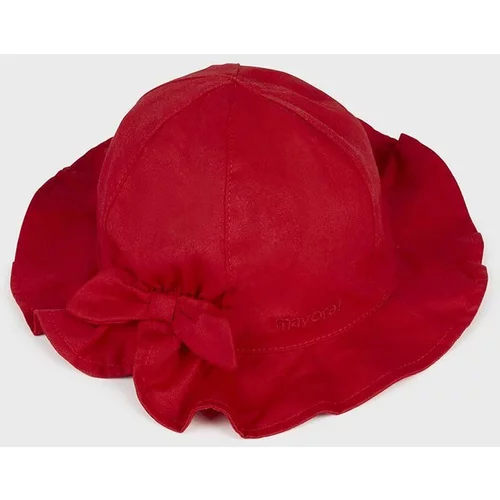 Mayoral Otroški bombažni klobuk rdeča barva