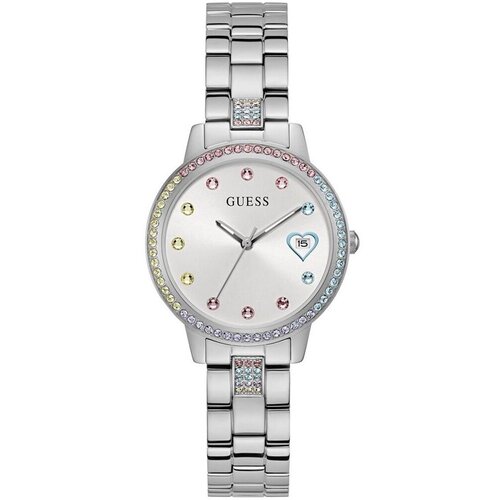 Guess Analogne ure GW0657L1 Srebrna Slike