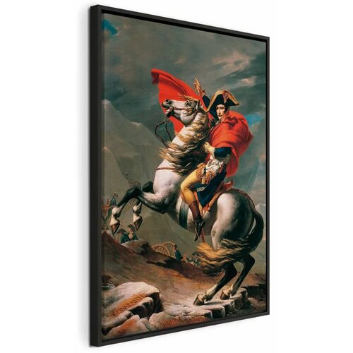  Slika - Jacques-Louis David – Napoleon Crossing the Alps 40x60 U crnom drvenom okviru Cene