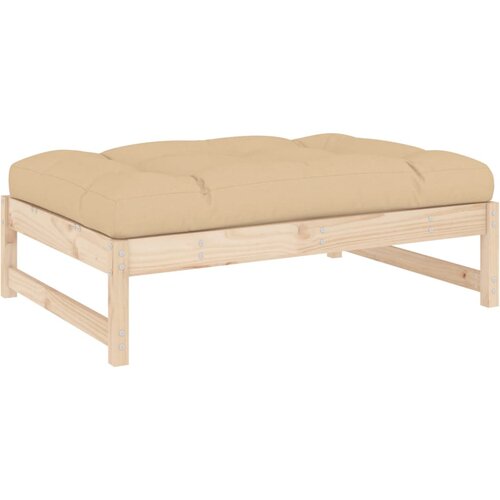  Vrtni tabure 120 x 80 cm od masivne borovine Slike