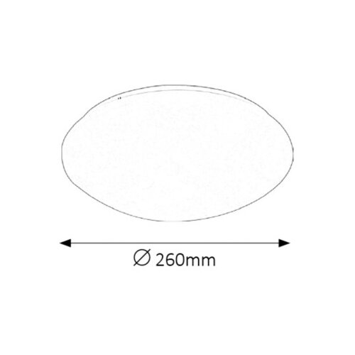 Rabalux lucas plafonjera sa ugrađenim led 12W D26 bela IP20 Slike