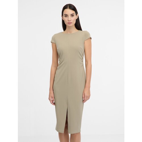 Orsay Beige women&amp;#039;s midi dress - Women&amp;#039;s Slike