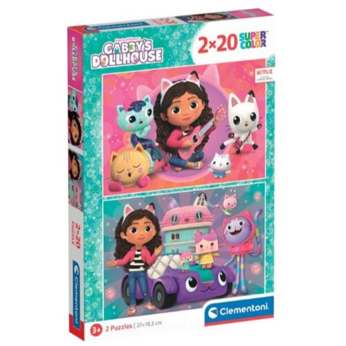 Clementoni Puzzle Gabby's Dollhouse 2 X 20, 24802 Cene