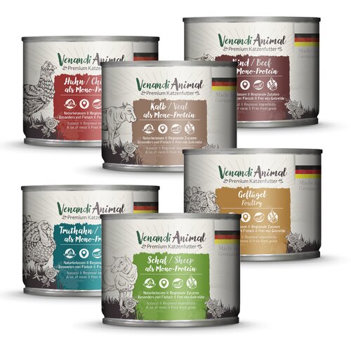  Venandi Animal 6 x 200 g - Mje&scaron;ovito pakiranje (6 vrsta) Cijene