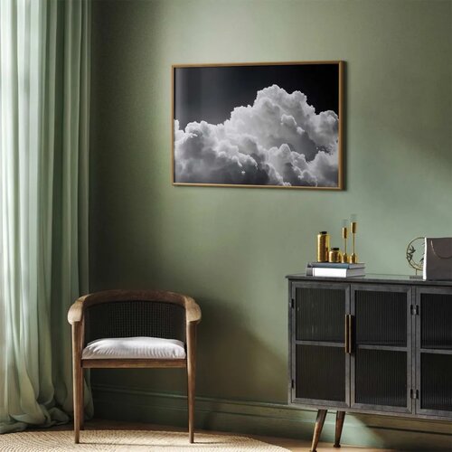  Plakat Discover the Infinite Play of Sunlight &amp;ndash; Clouds and Shadows in the Sky 60x40 Zlatni okvir Slike