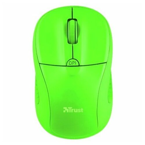 Trust Primo (21922) bežični optički miš 1600dpi neon zeleni bežični miš Slike