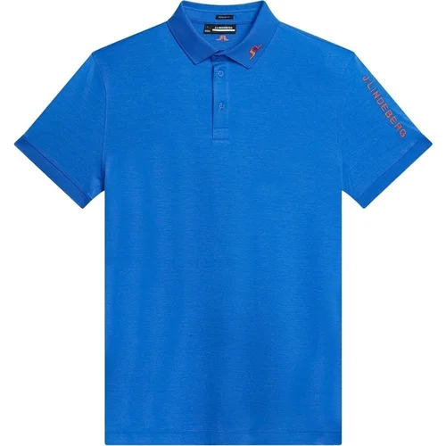 J.Lindeberg Tour Tech Reg Fit Mens Polo Nautical Blue Melange L