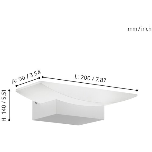 Eglo Metrass zidna/1, led, 5,6w, 680lm, bijela Cene
