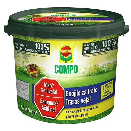 COMPO Gnojivo za travu s uništivačem mahovine (4,5 kg) Cijene