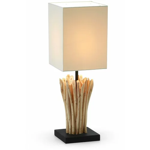 Kave Home bež stolna lampa Poob