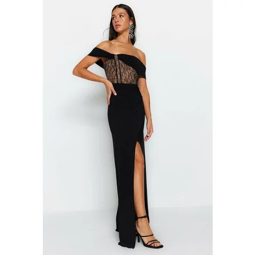 Trendyol evening & Prom Dress - Black - Double-breasted