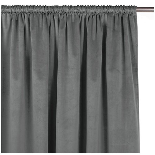 Filumi Temno siva žametna zavesa za delno zatemnitev 530x270 cm Velto &amp;ndash; Slike