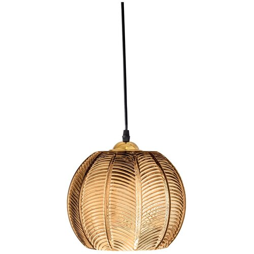 Bloomingville Jantarna viseča svetilka s steklenim senčilom &amp;oslash; 22 cm Adar &amp;ndash; Slike