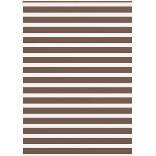 vidaXL Zebra zavjesa Smeđa 160x200 cm Širina tkanine 155 9 cm Poliester - Smeđa 160 x 200 cm Cene