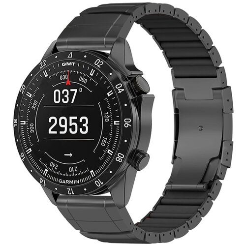 INF 22mm pa&scaron;ček iz nerjavečega jekla in silikona, združljiv z Garmin Black, (5000295577) Cene