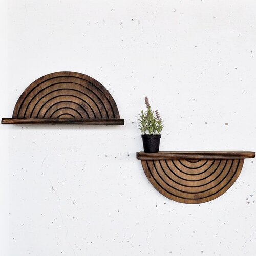 Hanah home Raf296 Wooden Decorative Wooden Wall Shelf Cene