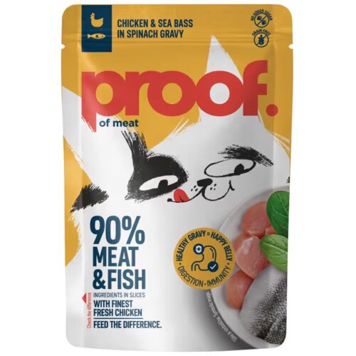 Proof Cat Adult piletina i brancin u umaku od &amp;scaron;pinata, vrećica 85 g Slike